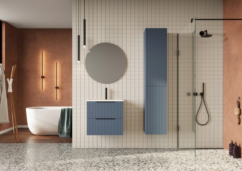 CIRASA STRIP umyvadlová skříňka 59,2x64x46cm, agila CR601-4343S